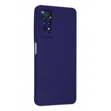Mey İthalat®   Redmi Note 11 Pro Kılıf Nano içi Kadife Silikon - Mor