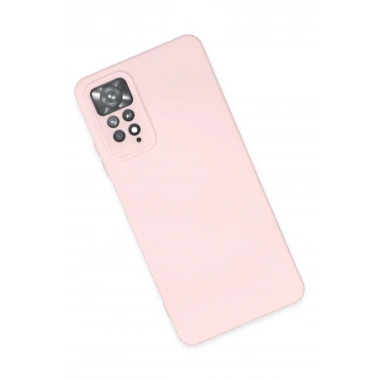 Mey İthalat®   Redmi Note 11 Pro Kılıf Nano içi Kadife Silikon - Pudra