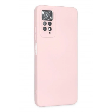 Mey İthalat®   Redmi Note 11 Pro Kılıf Nano içi Kadife Silikon - Pudra