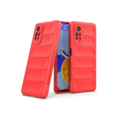 Mey İthalat®   Redmi Note 11 Pro Kılıf Optimum Silikon - Kırmızı