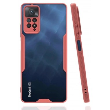 Mey İthalat®   Redmi Note 11 Pro Kılıf Platin Silikon - Pembe