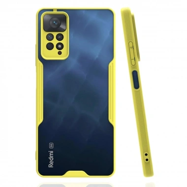 Mey İthalat®   Redmi Note 11 Pro Kılıf Platin Silikon - Sarı