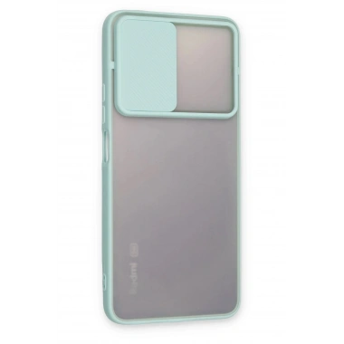 Mey İthalat® Redmi Note 11 Pro Plus 5G Kılıf Palm Buzlu Kamera Sürgülü Silikon - Turkuaz