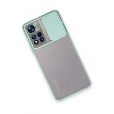 Mey İthalat® Redmi Note 11 Pro Plus 5G Kılıf Palm Buzlu Kamera Sürgülü Silikon - Turkuaz