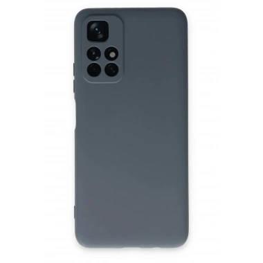 Mey İthalat®   Redmi Note 11T Kılıf Nano içi Kadife Silikon - Gri