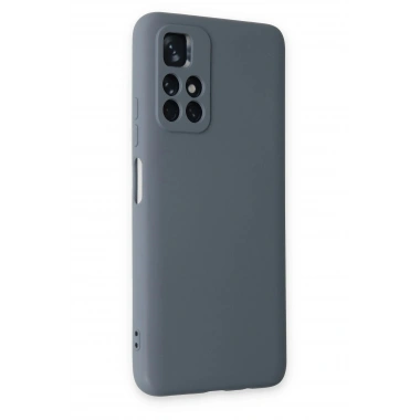 Mey İthalat®   Redmi Note 11T Kılıf Nano içi Kadife Silikon - Gri