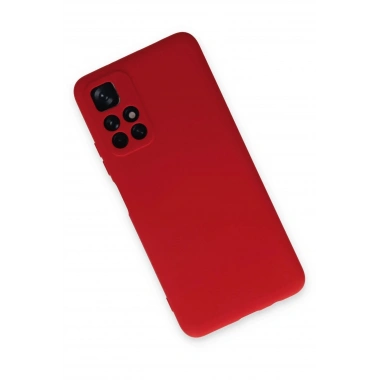 Mey İthalat®   Redmi Note 11T Kılıf Nano içi Kadife Silikon - Kırmızı