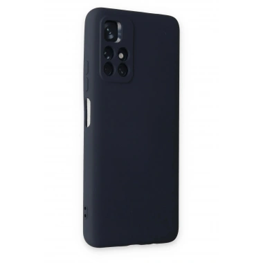 Mey İthalat®   Redmi Note 11T Kılıf Nano içi Kadife Silikon - Lacivert