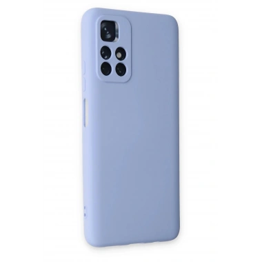 Mey İthalat®   Redmi Note 11T Kılıf Nano içi Kadife Silikon - Lila