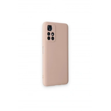 Mey İthalat®   Redmi Note 11T Kılıf Nano içi Kadife Silikon - Pudra