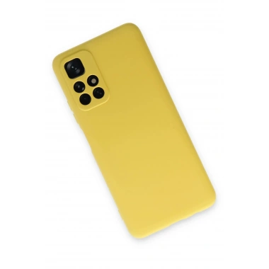 Mey İthalat®   Redmi Note 11T Kılıf Nano içi Kadife Silikon - Sarı