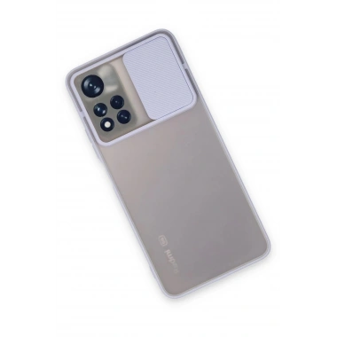 Mey İthalat®   Redmi Note 11T Kılıf Palm Buzlu Kamera Sürgülü Silikon - Lila