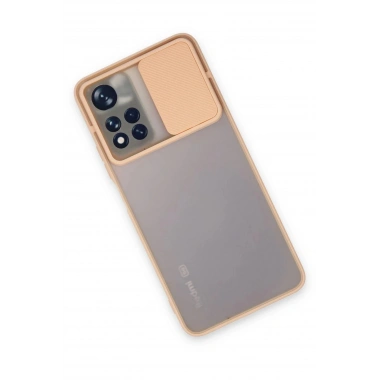 Mey İthalat®   Redmi Note 11T Kılıf Palm Buzlu Kamera Sürgülü Silikon - Pembe