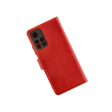Mey İthalat®   Redmi Note 11T Kılıf Trend S Plus Kapaklı Kılıf - Kırmızı