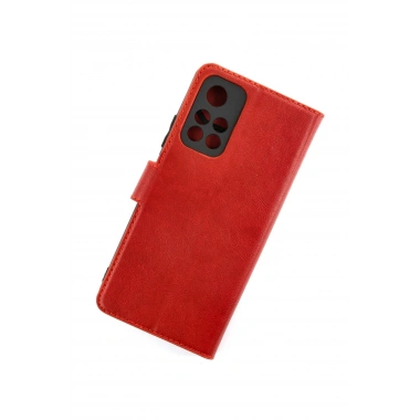 Mey İthalat®   Redmi Note 11T Kılıf Trend S Plus Kapaklı Kılıf - Kırmızı