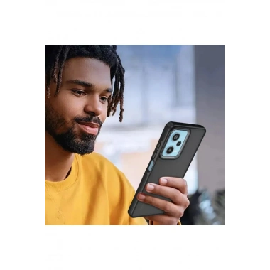Mey İthalat® Redmi Note 12 4G Kılıf Elegant Kapak - Siyah