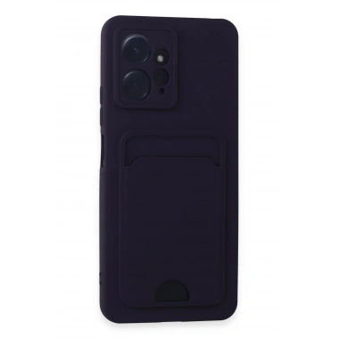 Mey İthalat®   Redmi Note 12 4G Kılıf Kelvin Kartvizitli Silikon - Derin Mor