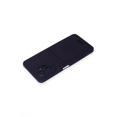Mey İthalat®   Redmi Note 12 4G Kılıf Kelvin Kartvizitli Silikon - Derin Mor