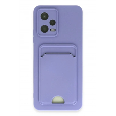 Mey İthalat®   Redmi Note 12 4G Kılıf Kelvin Kartvizitli Silikon - Lila