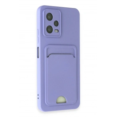 Mey İthalat®   Redmi Note 12 4G Kılıf Kelvin Kartvizitli Silikon - Lila