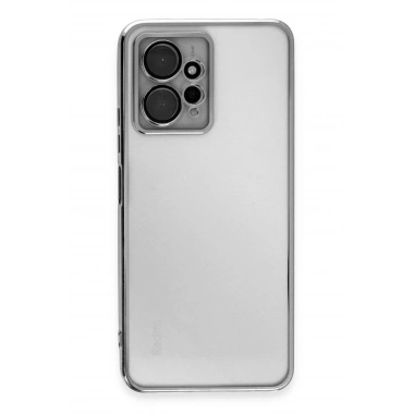 Mey İthalat®   Redmi Note 12 4G Kılıf  Lensli Silikon - Gümüş
