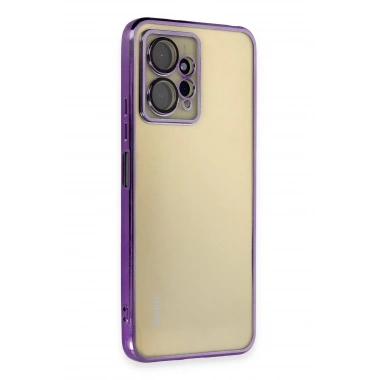 Mey İthalat®   Redmi Note 12 4G Kılıf  Lensli Silikon - Mor