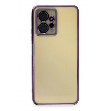 Mey İthalat®   Redmi Note 12 4G Kılıf  Lensli Silikon - Mor