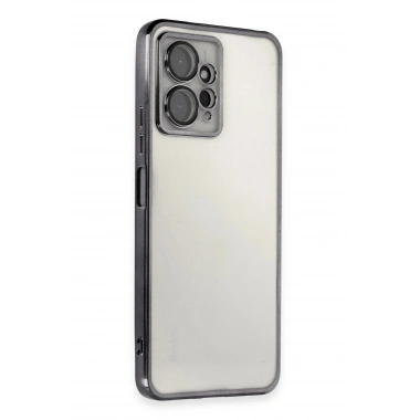 Mey İthalat®   Redmi Note 12 4G Kılıf  Lensli Silikon - Siyah