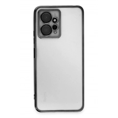 Mey İthalat®   Redmi Note 12 4G Kılıf  Lensli Silikon - Siyah