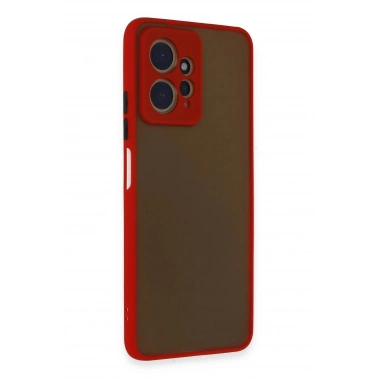 Mey İthalat®   Redmi Note 12 4G Kılıf Montreal Silikon Kapak - Kırmızı