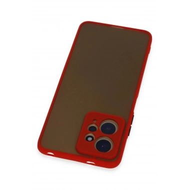 Mey İthalat®   Redmi Note 12 4G Kılıf Montreal Silikon Kapak - Kırmızı