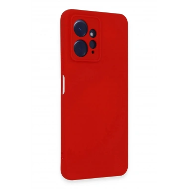 Mey İthalat®   Redmi Note 12 4G Kılıf Nano içi Kadife Silikon - Kırmızı