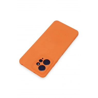 Mey İthalat®   Redmi Note 12 4G Kılıf Nano içi Kadife Silikon - Turuncu