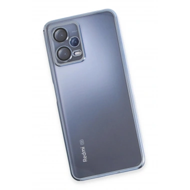 Mey İthalat®   Redmi Note 12 5G Kılıf  Lensli Silikon - Açık Mavi