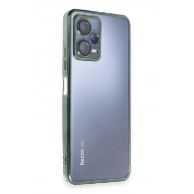 Mey İthalat®   Redmi Note 12 5G Kılıf  Lensli Silikon - Yeşil