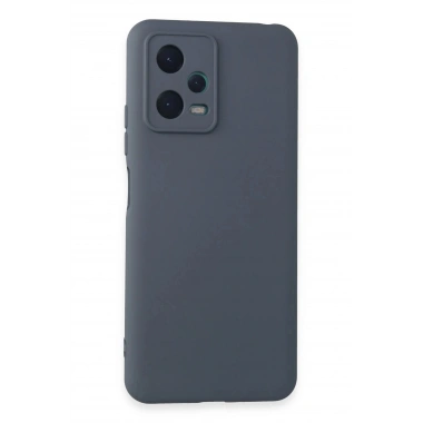 Mey İthalat®   Redmi Note 12 5G Kılıf Nano içi Kadife Silikon - Gri
