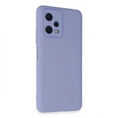 Mey İthalat®   Redmi Note 12 5G Kılıf Nano içi Kadife Silikon - Lila