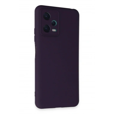Mey İthalat®   Redmi Note 12 5G Kılıf Nano içi Kadife Silikon - Mor