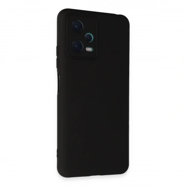 Mey İthalat®   Redmi Note 12 5G Kılıf Nano içi Kadife Silikon - Siyah
