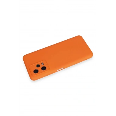 Mey İthalat®   Redmi Note 12 5G Kılıf Nano içi Kadife Silikon - Turuncu
