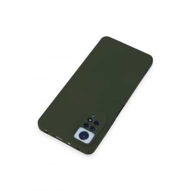 Mey İthalat®   Redmi Note 12 Pro 4G Kılıf Nano içi Kadife Silikon - Koyu Yeşil