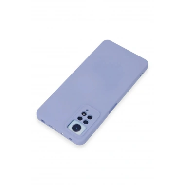 Mey İthalat®   Redmi Note 12 Pro 4G Kılıf Nano içi Kadife Silikon - Lila