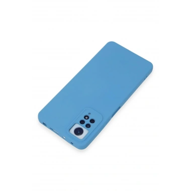 Mey İthalat®   Redmi Note 12 Pro 4G Kılıf Nano içi Kadife Silikon - Mavi