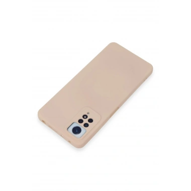 Mey İthalat®   Redmi Note 12 Pro 4G Kılıf Nano içi Kadife Silikon - Pudra