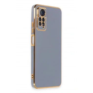 Mey İthalat®   Redmi Note 12 Pro 4G Kılıf Volet Silikon - Mavi