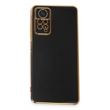 Mey İthalat®   Redmi Note 12 Pro 4G Kılıf Volet Silikon - Siyah