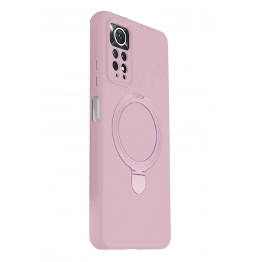 Mey İthalat®   Redmi Note 12 Pro 4G Regal Magsafe Standlı Kapak - Açık Pembe