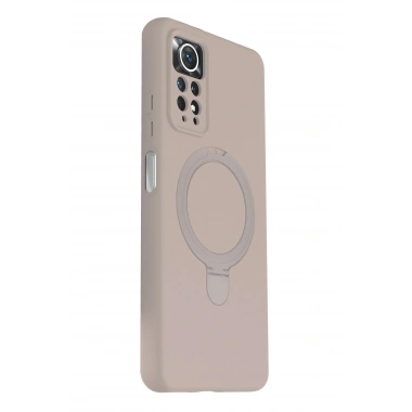 Mey İthalat®   Redmi Note 12 Pro 4G Regal Magsafe Standlı Kapak - Çöl Titanyum