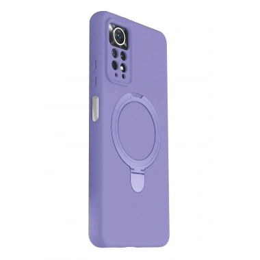 Mey İthalat®   Redmi Note 12 Pro 4G Regal Magsafe Standlı Kapak - Lila
