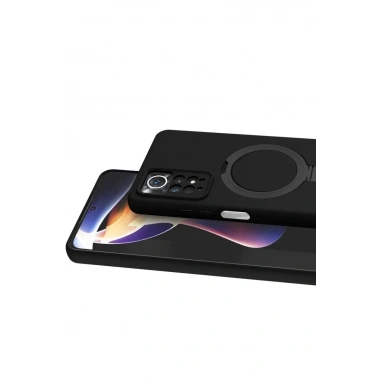 Mey İthalat®   Redmi Note 12 Pro 4G Regal Magsafe Standlı Kapak - Siyah